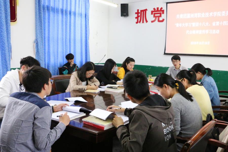 我院团委开展“青年大学习”暨团十八大、省第十四次团代会精神宣传学习活动