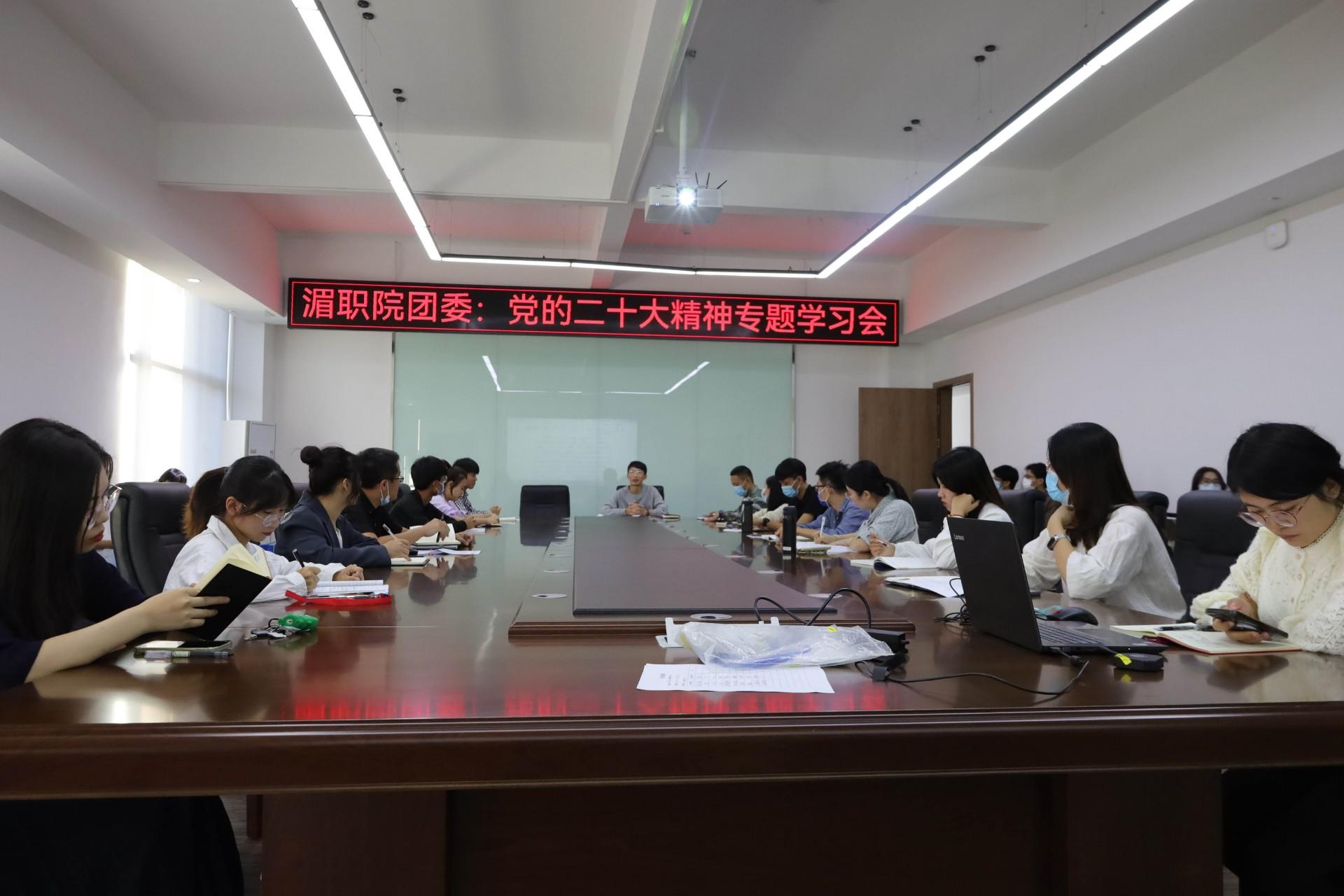我院团委召开党的二十大精神专题学习会