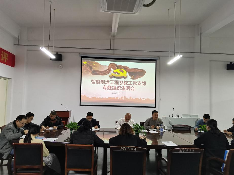智能制造工程系教工党支部召开主题教育专题组织生活会