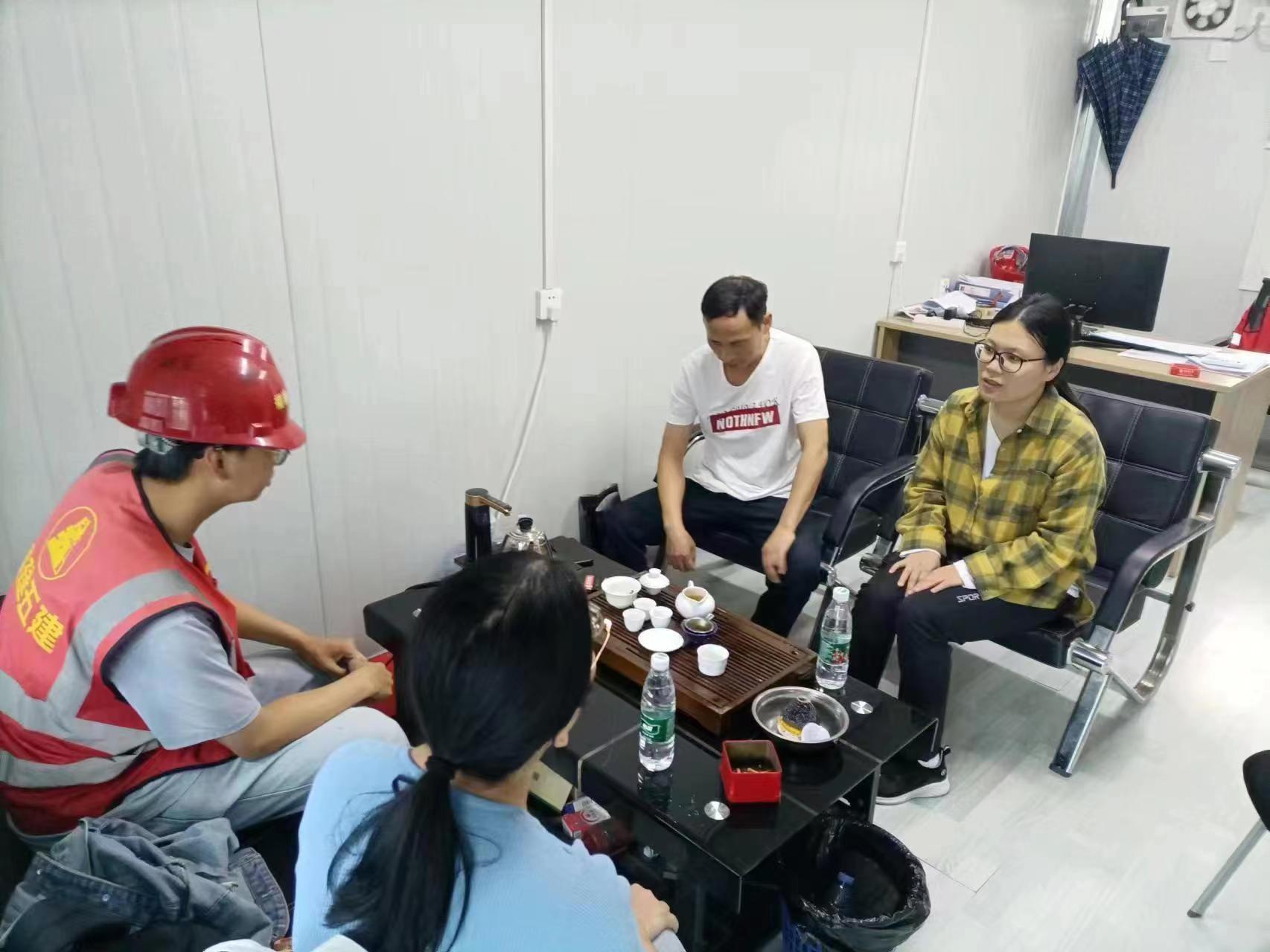 实习走访｜我系辅导员赴福建省五建建设集团有限公司看望岗位实习学生