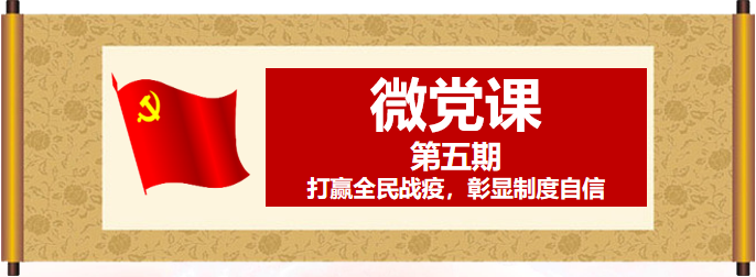 微党课|打赢全民战疫，彰显制度自信